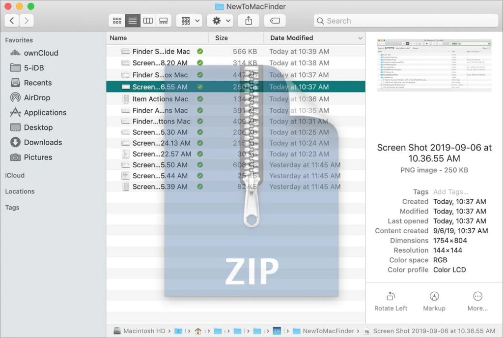 Eine ZIP-Datei kann Dateien jeden Formats und jeder Größe hochladen.