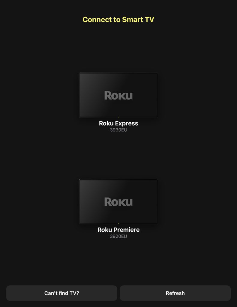 DoCast shows Roku devices