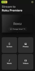 The main screen of the DoCast app on iPhone