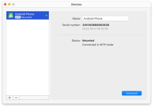 comment connecter mon telephone samsung a mon mac