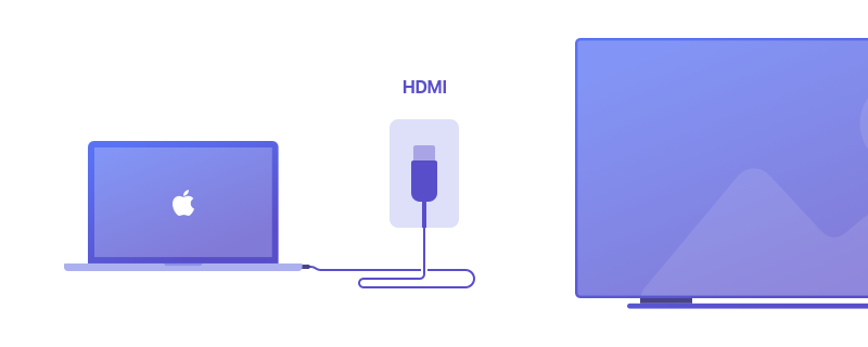 Aprenda como transmitir do Mac para a TV com HDMI