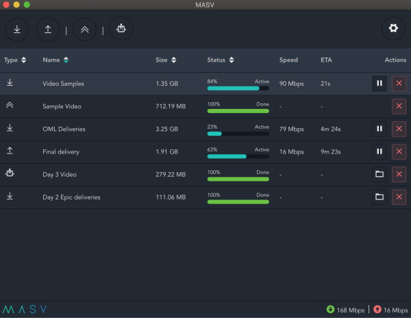 MASV è un'app di trasferimento file che condivide grandi file multimediali