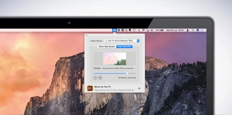 AirBeamTV est une application de diffusion pour macOS