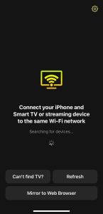 Connect your devices to the same Wi-Fi network