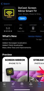 DoCast app for iPhone on the App Store