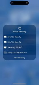 Choose your Samsung TV from the list