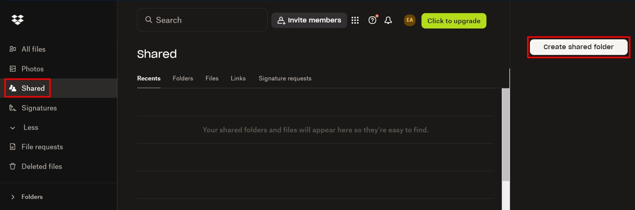 How to transfer files from one dropbox to another manual 