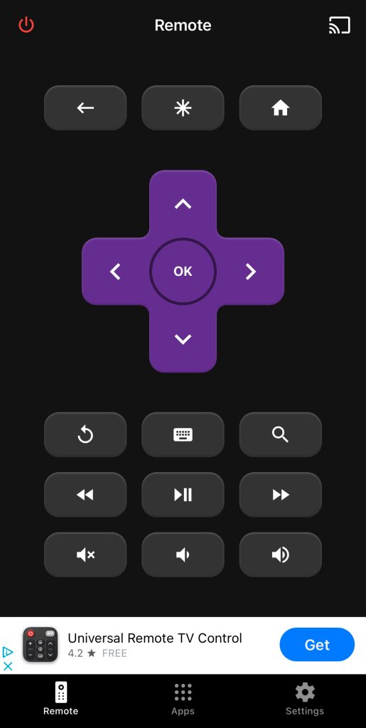 TV Remote - Universal app on iOS