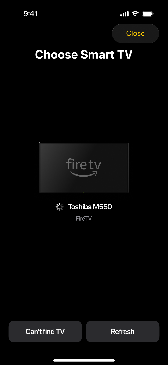 Select your Fire TV in TVRem Select your Fire TV in TVRem
