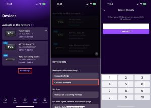 Manually adding a device