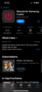 Download Remote for Samsung TV Plus from the App Store