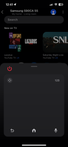 The main screen of the SmartThings app