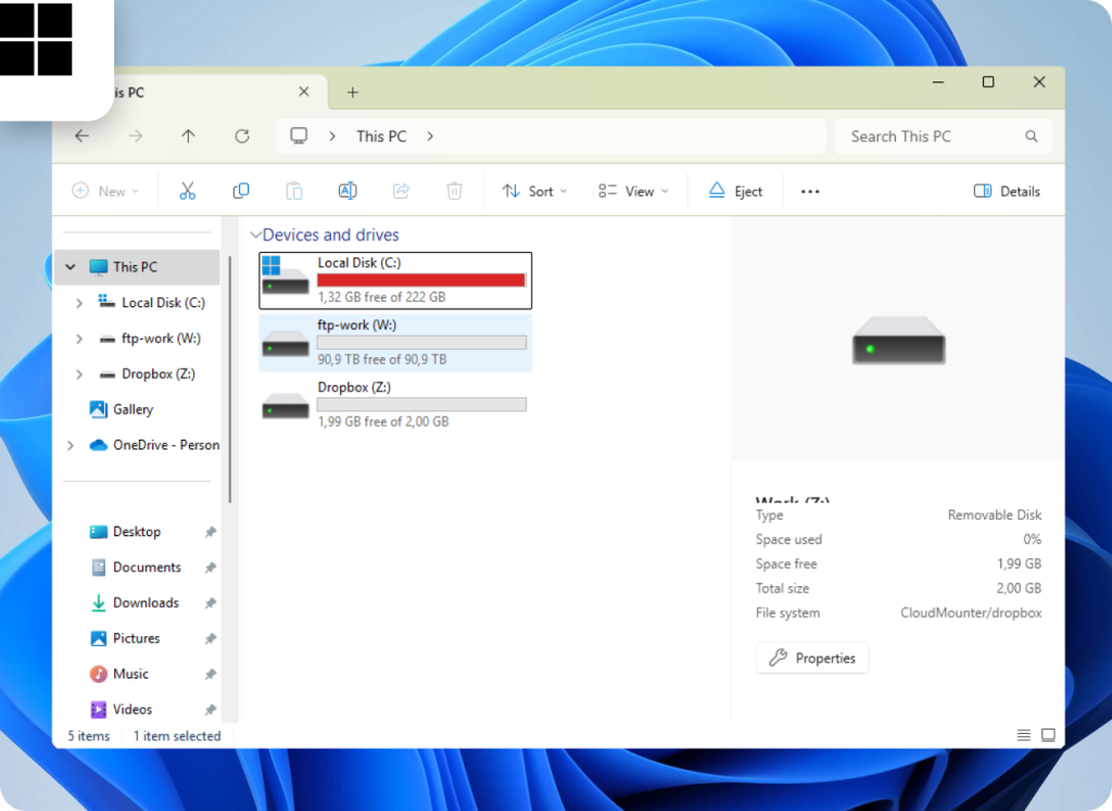 Dropbox and FTP folders in File Explorer FTP and Dropbox drives in File Explorer