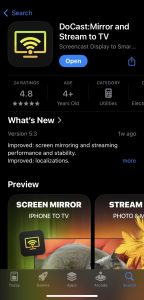 Download DoCast from the App Store
