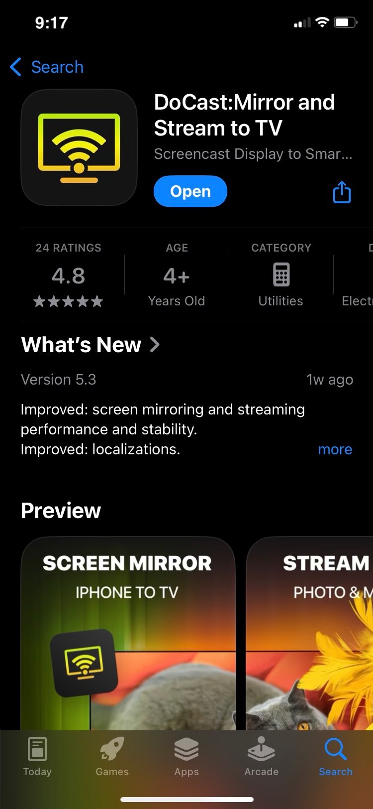 Download DoCast from the App Store
