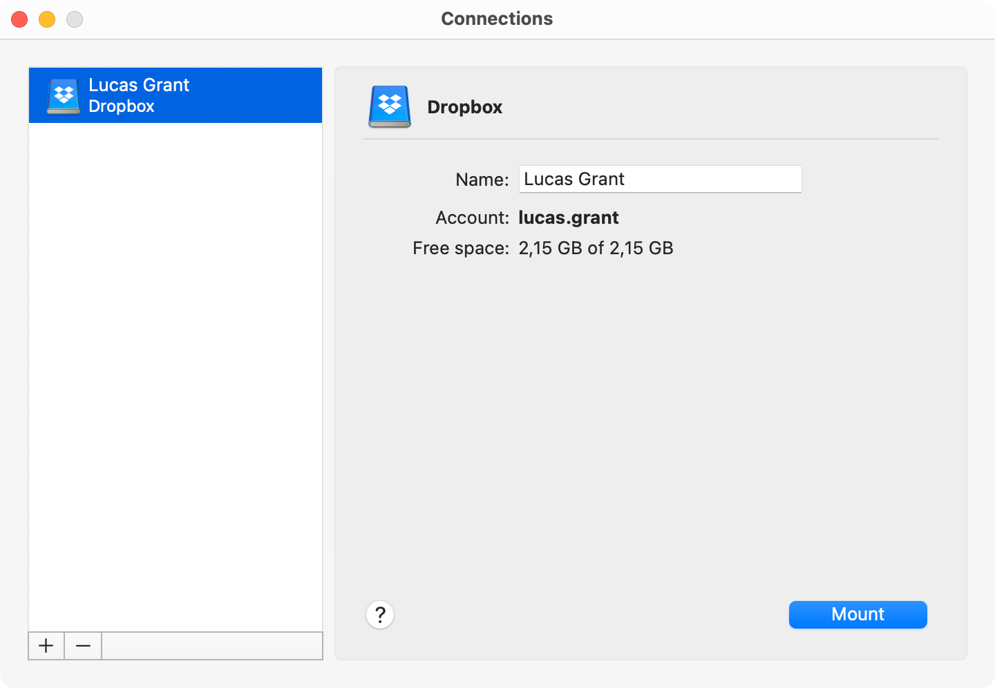 Setting up Dropbox in CloudMounter on macOS Set up Dropbox in CloudMounter on Mac