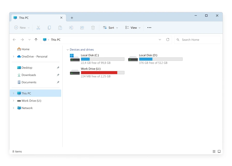 Access Google Drive server from File Explorer