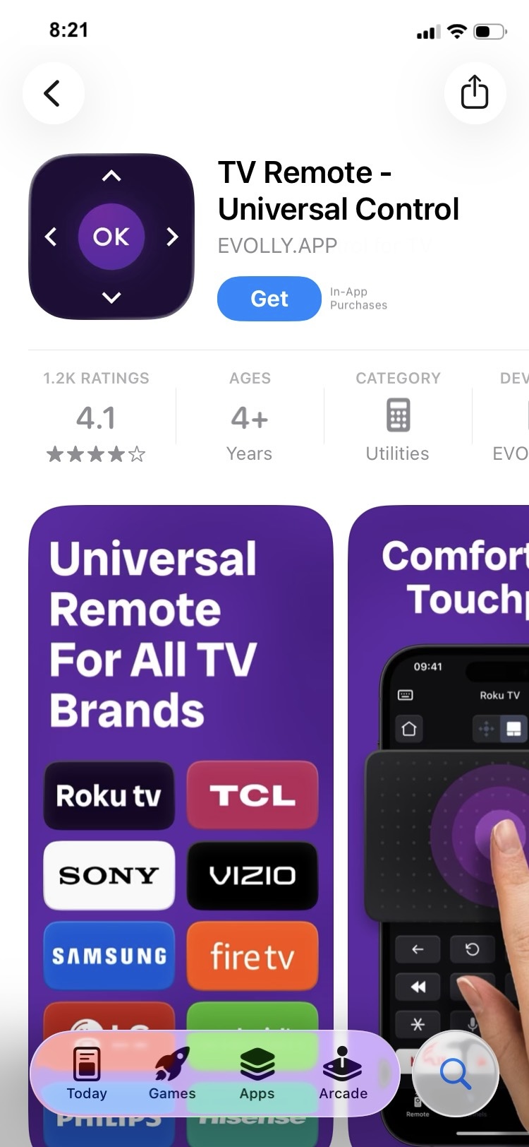 App Store से TV Remote - Universal Control डाउनलोड करे