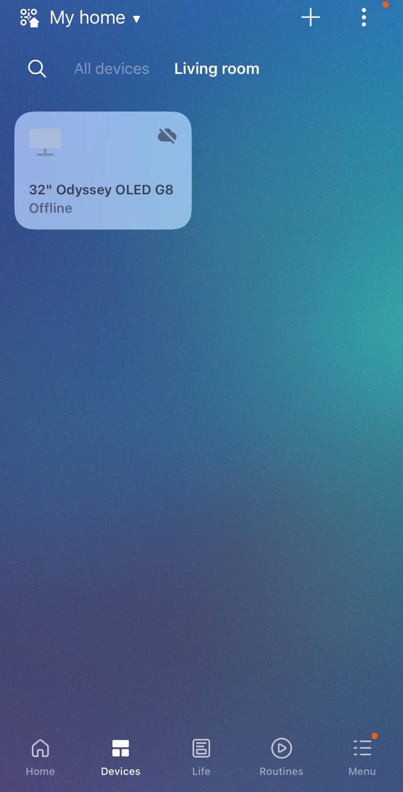 Select your Samsung TV from the list of devices in SmartThings