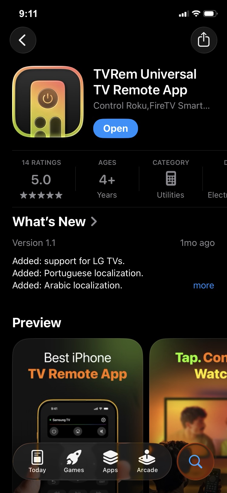Download TVRem from the App Store