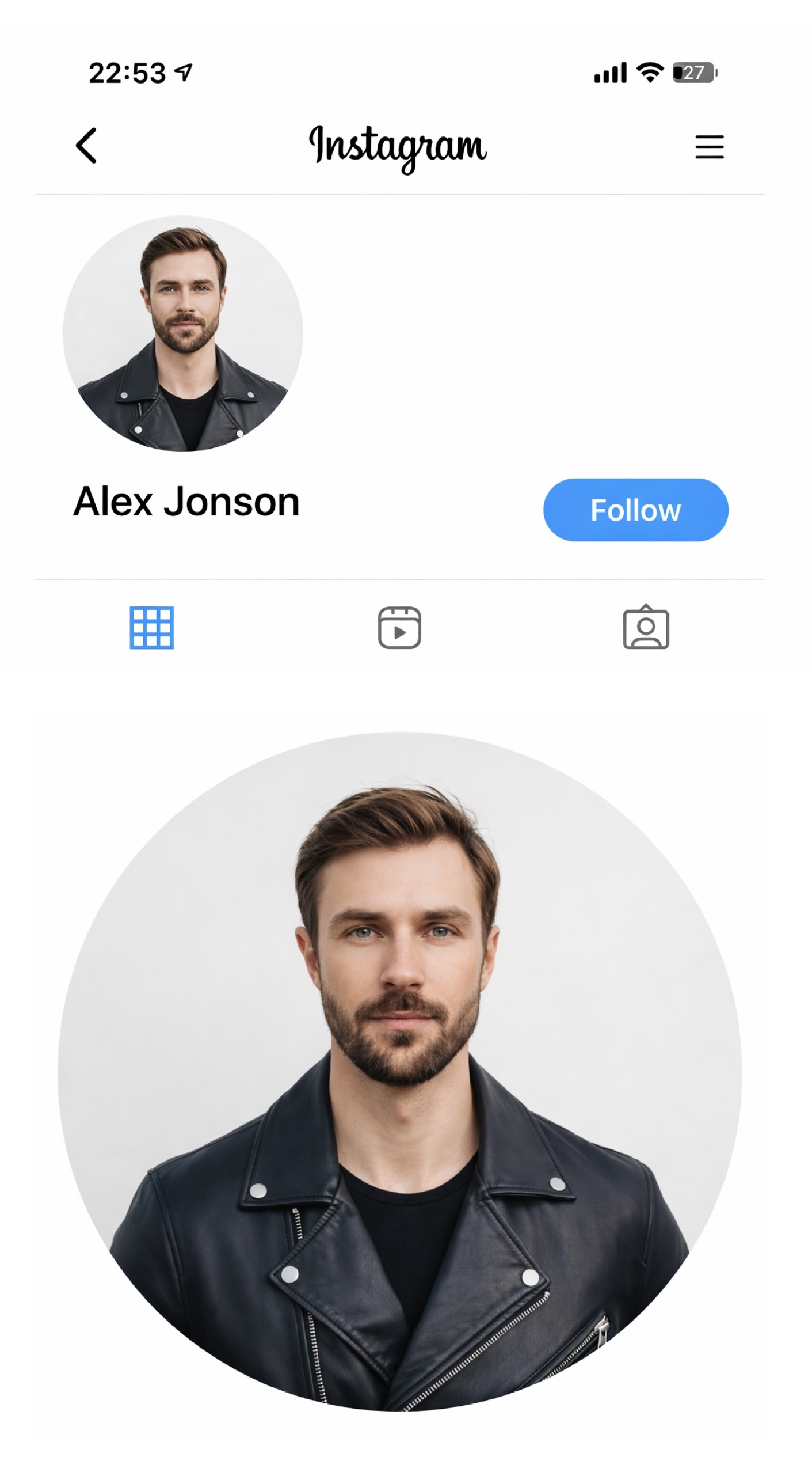 Clean portrait with a simple background Clean portrait with a simple background