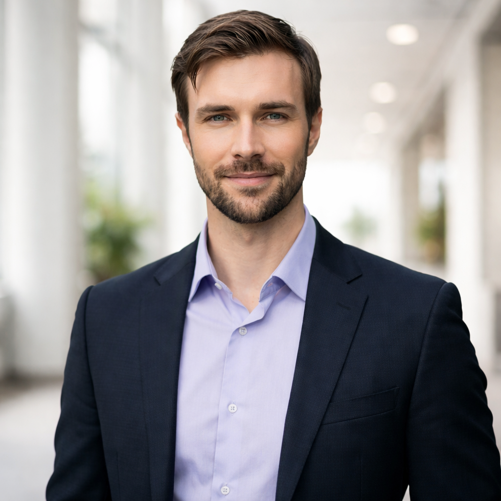 Professional-looking profile photo