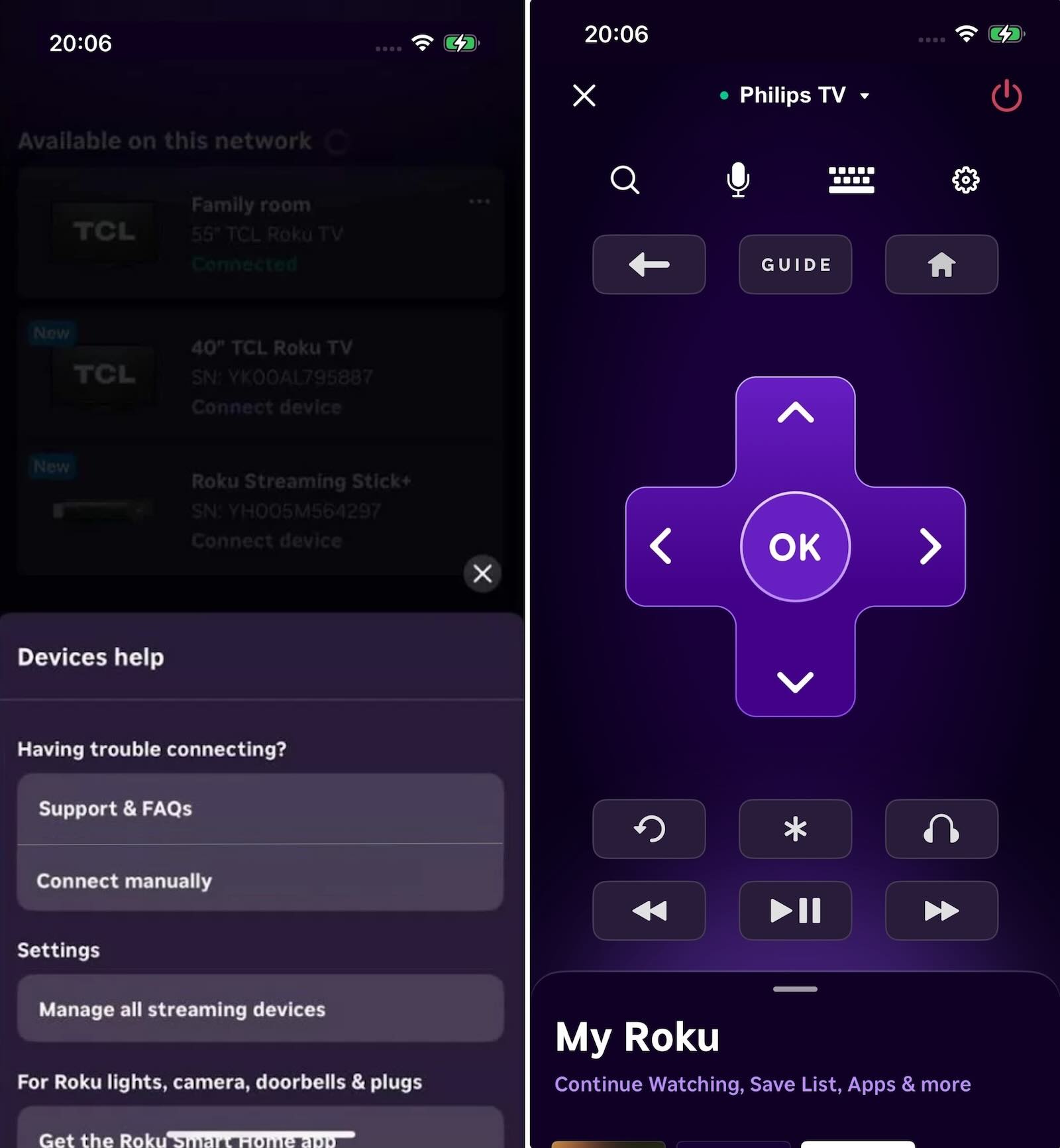 The Official Roku App as an alternative to the remote connect to Philips TV The Official Roku App as an alternative to the remote connect to Philips TV