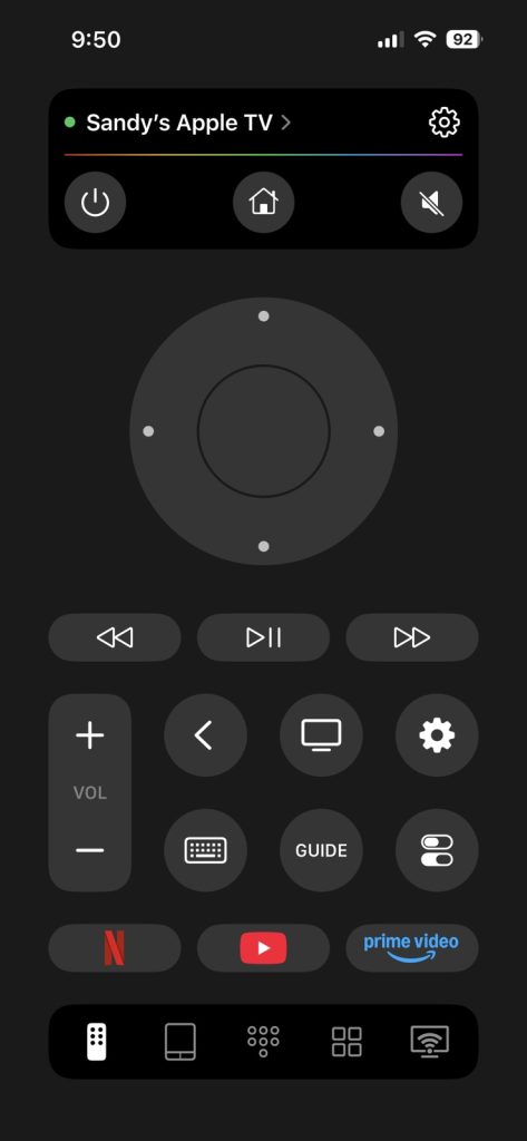 TVRem controls for Apple TV