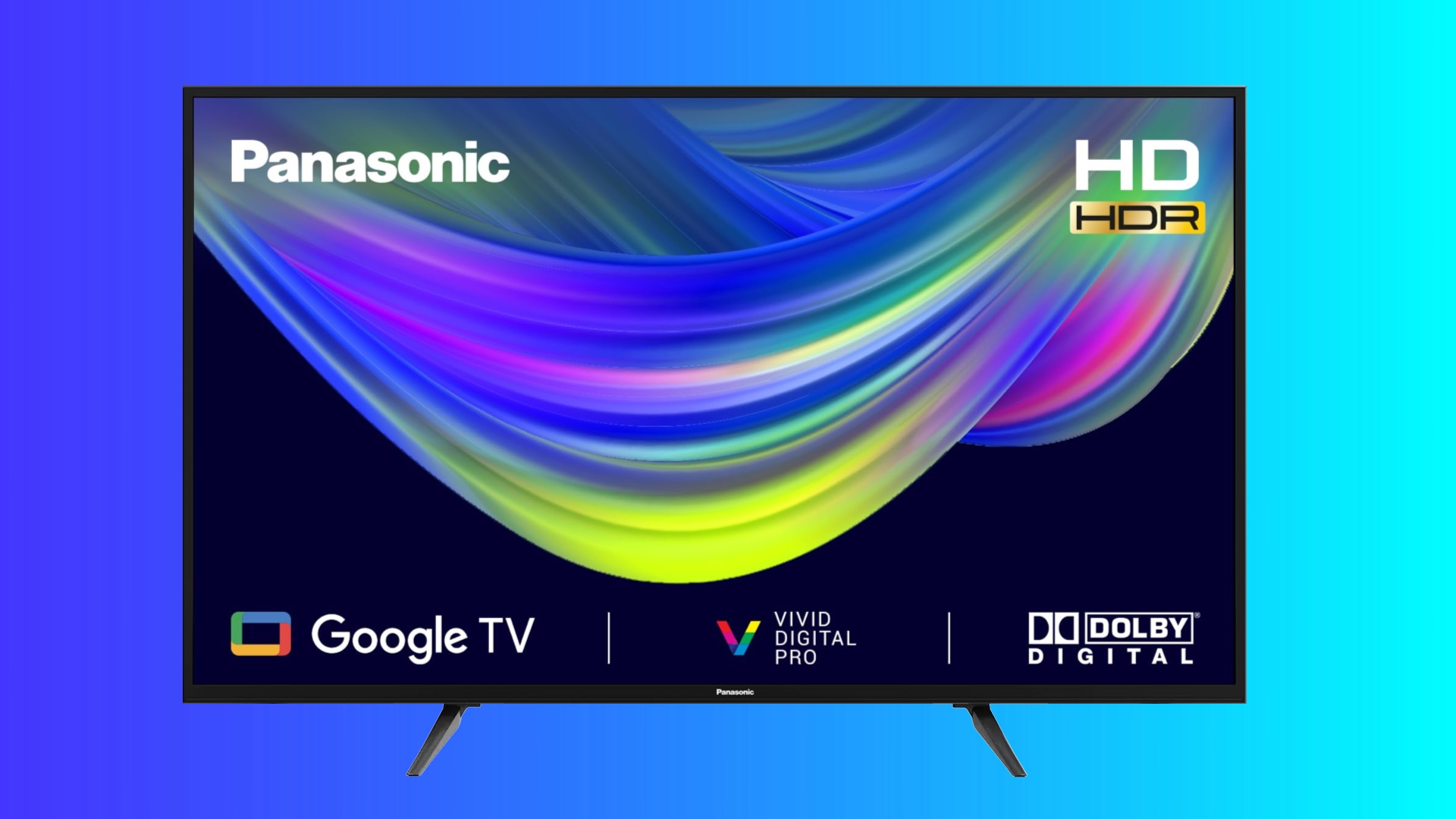 The Panasonic TV on a neutral background
