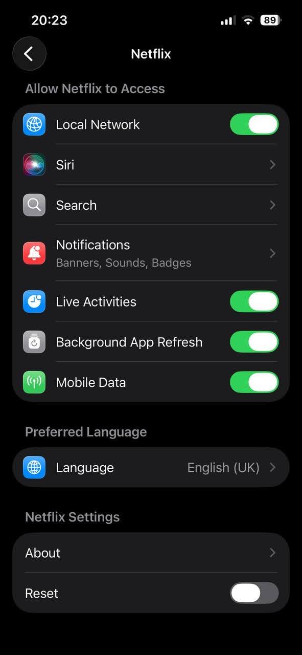 The local network permissions on iPhone The local network permissions on iPhone