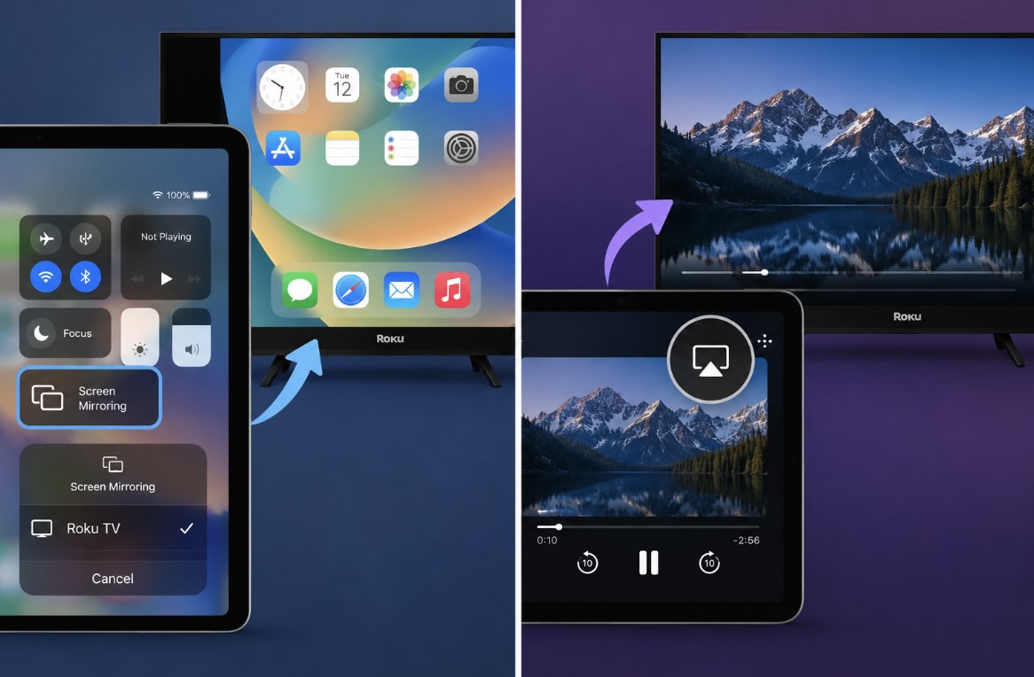 System Screen Mirroring vs in-app AirPlay System Screen Mirroring vs in-app AirPlay